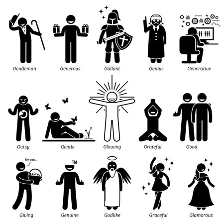782 character traits cliparts