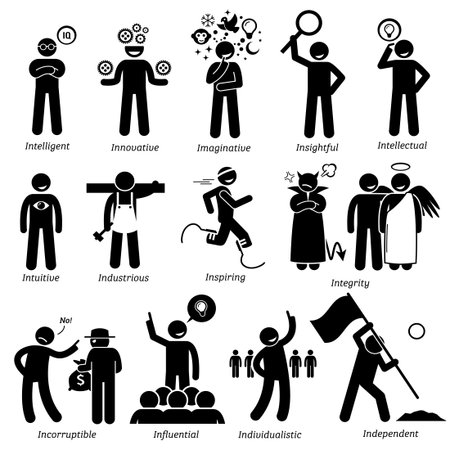 782 character traits cliparts stock vector and royalty free