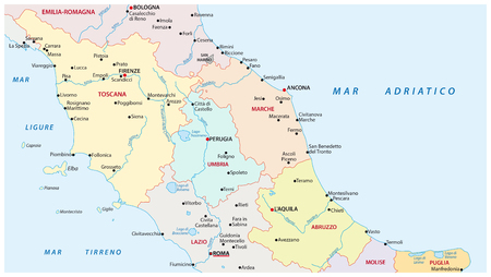 Karte Von Italien Mit Den Regionen Und Ihre Hauptstadte Lizenzfrei Nutzbare Vektorgrafiken Clip Arts Illustrationen Image 51614262