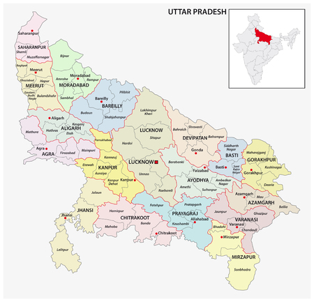 Bareilly In Up Map 600 Uttar Pradesh Map Stock Illustrations, Cliparts And Royalty Free Uttar  Pradesh Map Vectors