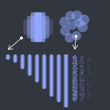 爆発のアニメーション効果を設定します 線形の空中爆発 ベクター デザイン 色を変更する簡単なのイラスト素材 ベクタ Image