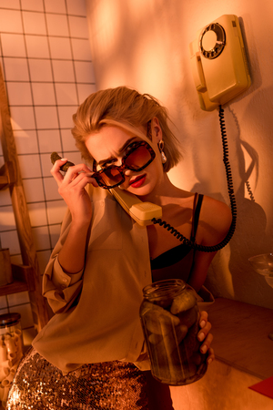Glasses talking dirty retro office