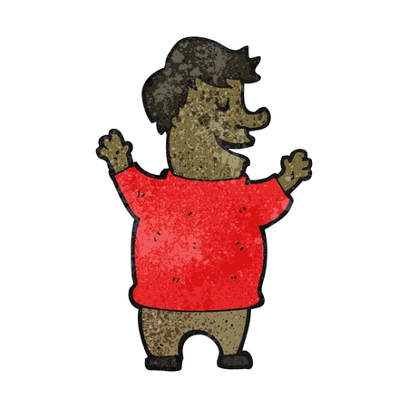 Dicker mann cartoon
