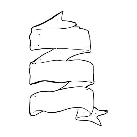 cartoon three layer scroll banner royalty free cliparts vectors