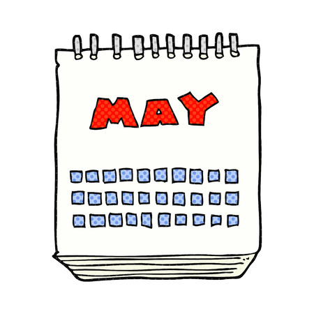 freehand drawn cartoon calendar showing month of may royalty free month of may calender