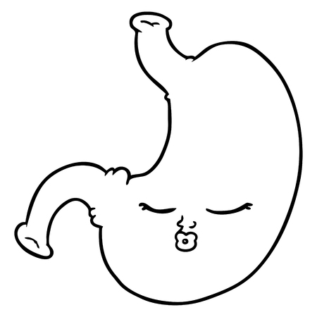 Желудок рисунок карандашом