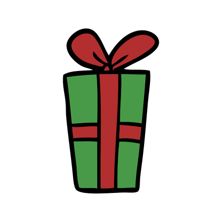 漫画のクリスマスプレゼントイラスト のイラスト素材 ベクタ Image