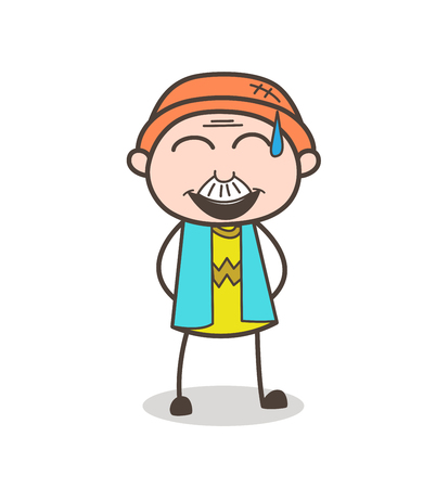 冷や汗ベクトル イラスト漫画古い男 Grnning 顔 のイラスト素材 ベクタ Image 冷や汗ベクトル イラスト漫画古い男 Grnning 顔 のイラスト素材 ベクタ Image