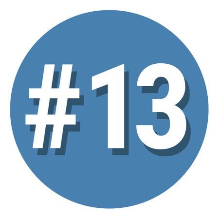 Number 13 Stock Vector Illustration and Royalty Free Number 13 Clipart