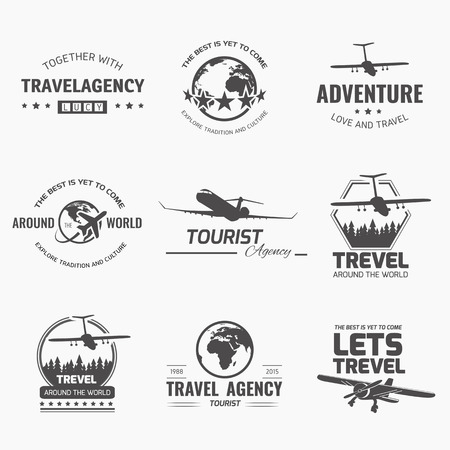 A Set Of Vector Design Elements For Travel Agency Plane Vacation A Set Of Vector Design Elements For Travel Agency Plane Vacation