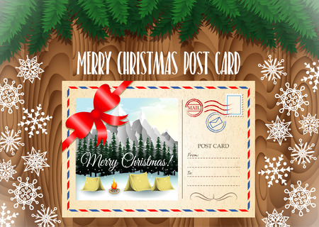 merry christmas post card design merry christmas post card on the wood table with christmas - Merry Christmas Post merry christmas post card design merry christmas post card on the wood table with christmas - Merry Christmas Post