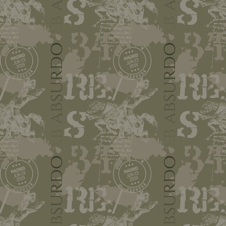 アブ アブディスロ 不条理から ラテン語で マドリード騎士ヴィンテージパターンデザイン のイラスト素材 ベクタ Image アブ アブディスロ 不条理から ラテン語で マドリード騎士ヴィンテージパターンデザイン のイラスト素材 ベクタ Image