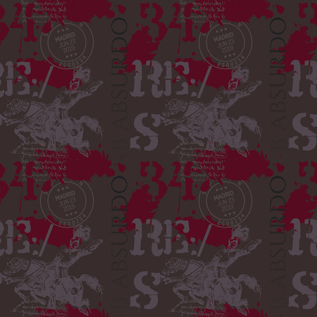 アブ アブディスロ 不条理から ラテン語で マドリード騎士ヴィンテージパターンデザイン のイラスト素材 ベクタ Image アブ アブディスロ 不条理から ラテン語で マドリード騎士ヴィンテージパターンデザイン のイラスト素材 ベクタ Image