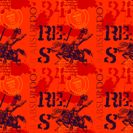 アブ アブディスロ 不条理から ラテン語で マドリード騎士ヴィンテージパターンデザイン のイラスト素材 ベクタ Image アブ アブディスロ 不条理から ラテン語で マドリード騎士ヴィンテージパターンデザイン のイラスト素材 ベクタ Image