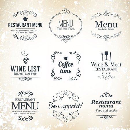 restaurant menu fonts