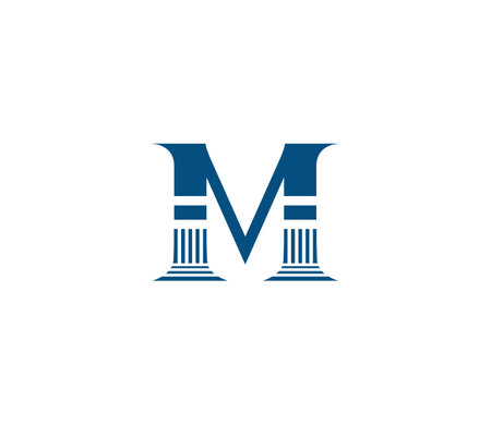 M alphabet law firm design concept M alphabet law firm design concept