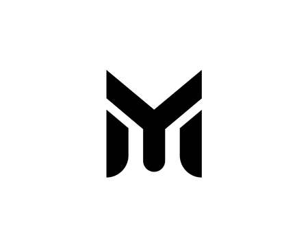 My Ym Logo Design Vector Template