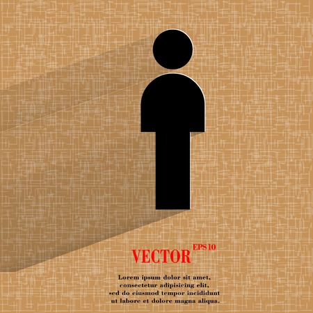 Man restroom flat modern web design on a flat geometric abstract background vector Stock Photo