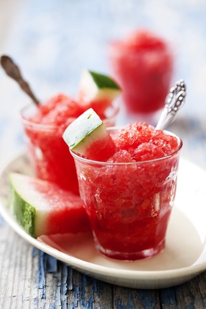watermelon: làm mới dưa hấu granita