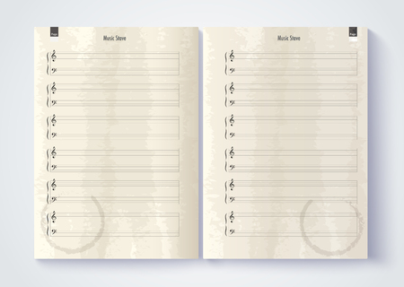 musical staff template