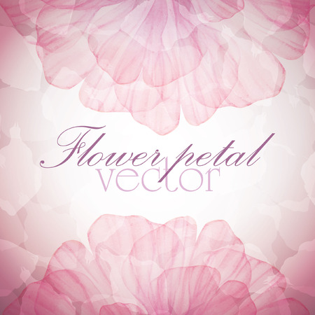 Peach flower: Watercolor floral vintage card