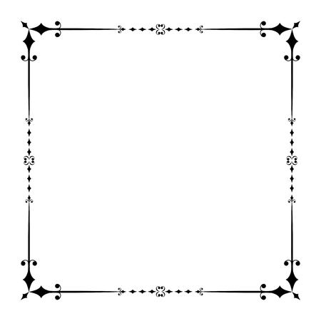 ビンテージ ベクトルのフレームと枠線のイラスト素材 ベクタ Image