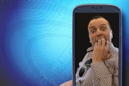 Smatrphone とディスコの背景 ダンス デジタル デトックス 撮影 アプリやインターネット ブログにアクセスするを恐れてアイデア 背景画像は ショットの同じ著者によって作成されたイラストです の写真素材 画像素材 Image