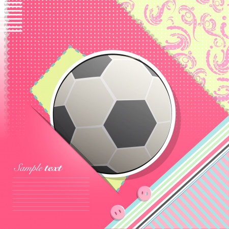 サッカーのスクラップ ブックのイラスト素材 ベクタ Image
