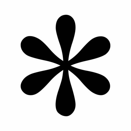 Asterisco Símbolo Signo Monoline Logo Vector Icono Ilustración  Ilustraciones Svg, Vectoriales, Clip Art Vectorizado Libre De Derechos.  Image 171535084.