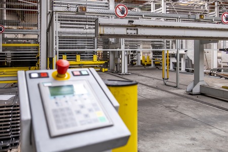 Burbach / germany - july 16 2018 : digital push button panel for smart home or industrial automation