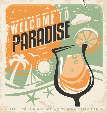 Retro Poster Template For Travel Agency Retro Poster Template For Travel Agency