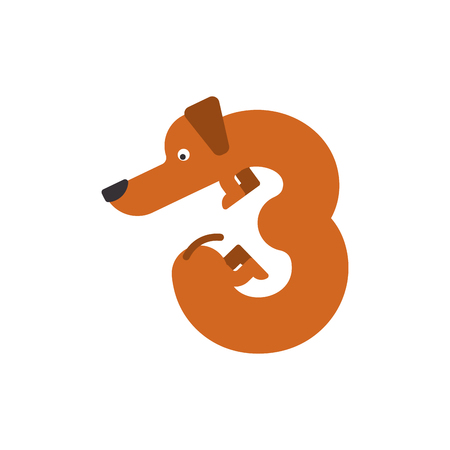 犬のフォントです のイラスト素材 ベクタ Image 犬のフォントです のイラスト素材 ベクタ Image