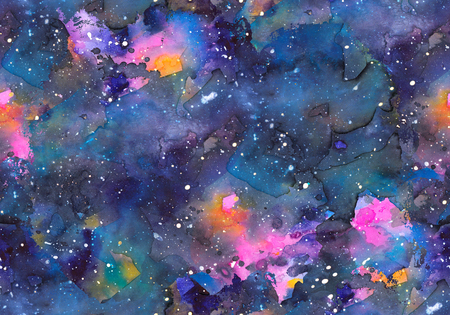 Abstract Galaxy Seamless Pattern Drawn With Watercolors Dark Best Galaxy Pattern Abstract Galaxy Seamless Pattern Drawn With Watercolors Dark Best Galaxy Pattern