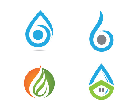 water drop template illustration design royalty free cliparts