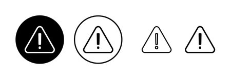 Exclamation danger sign illustration. attention sign and symbol. hazard warning attention sign Фото со стока