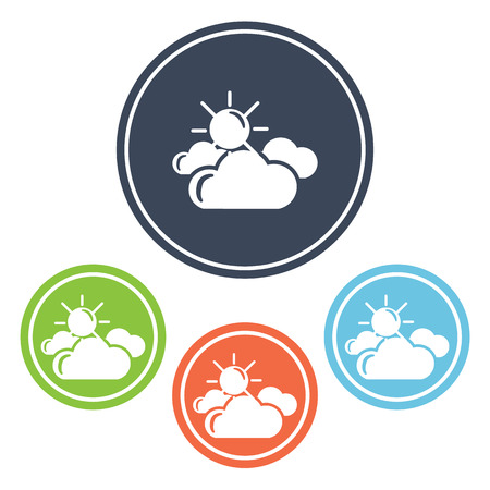 Mostly Sunny Weather Symbol Mostly Sunny Weather Symbol