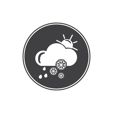 Snowy Weather Symbol Snowy Weather Symbol