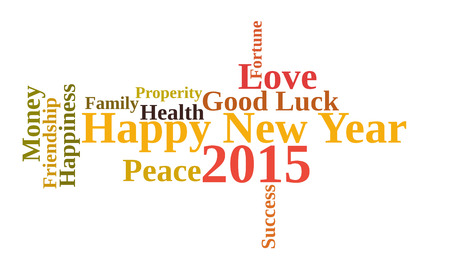 happy new year word