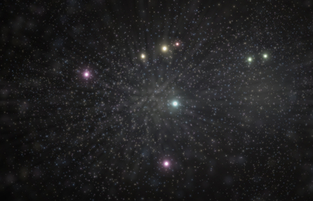 カラフルな星と北斗七星星座 3 D イラスト の写真素材 画像素材 Image