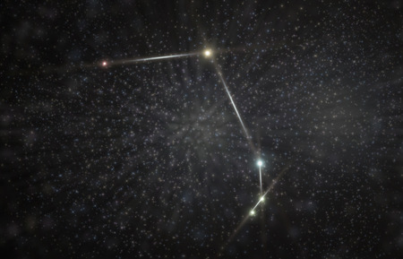 カラフルな星と北斗七星星座 3 D イラスト の写真素材 画像素材 Image