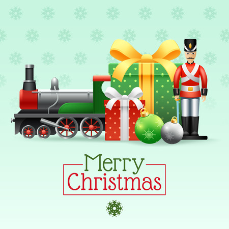 christmas vintage realistic toys set with boxes toy soldier train and snowflakes vector illustration - Sign Up For Free Christmas Toys christmas vintage realistic toys set with boxes toy soldier train and snowflakes vector illustration - Sign Up For Free Christmas Toys