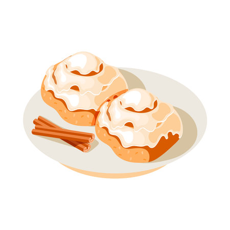 Isometric cinnamon buns