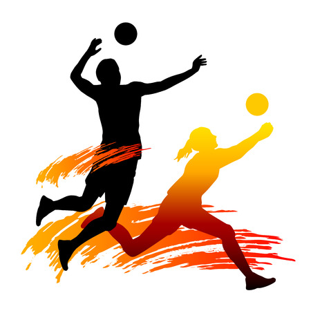 バレーボール スポーツのイラスト 写真素材 - 26162316