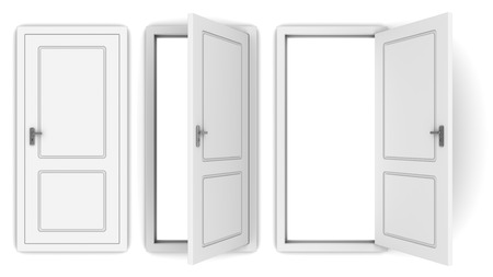 Open White Door Open White Door