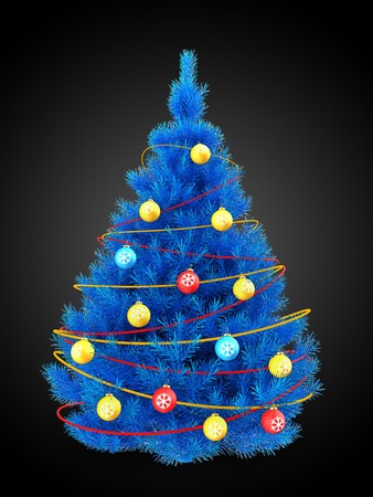 3d illustration of blue christmas tree with red decorations over black background stock illustration 88603100 - Blue And Red Decorated Christmas Tree 3d illustration of blue christmas tree with red decorations over black background stock illustration 88603100 - Blue And Red Decorated Christmas Tree