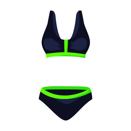 Swimsuit Cartoon Vector Art PNG, Free Cartoon Swimsuit, Black, Swimsuit, Free Buckle PNG Image For Free Download