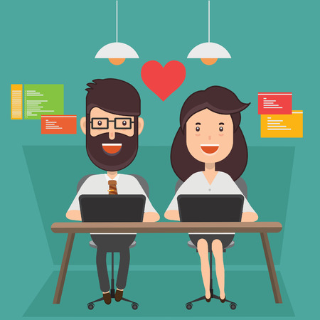 Office Romance Stock Illustrations, Cliparts and Royalty Free Office Romance Vectors