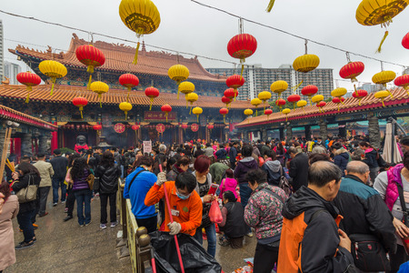 Sin Temple Sik Sik Yuen Wong Tai A Hong Kong Il Est L Un Des Plus Grands Et Commemore Le Celebre Moine De Jadis Wong Tai Sin Egalement Connu Comme Huang Chu Ping Banque