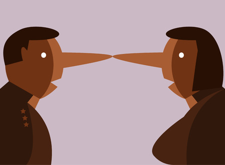 事業者や政治家が嘘についています のイラスト素材 ベクタ Image 事業者や政治家が嘘についています のイラスト素材 ベクタ Image