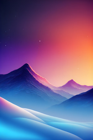 Gradient wallpaper for cell phone screens. multicolored screensaver. generative ai.
